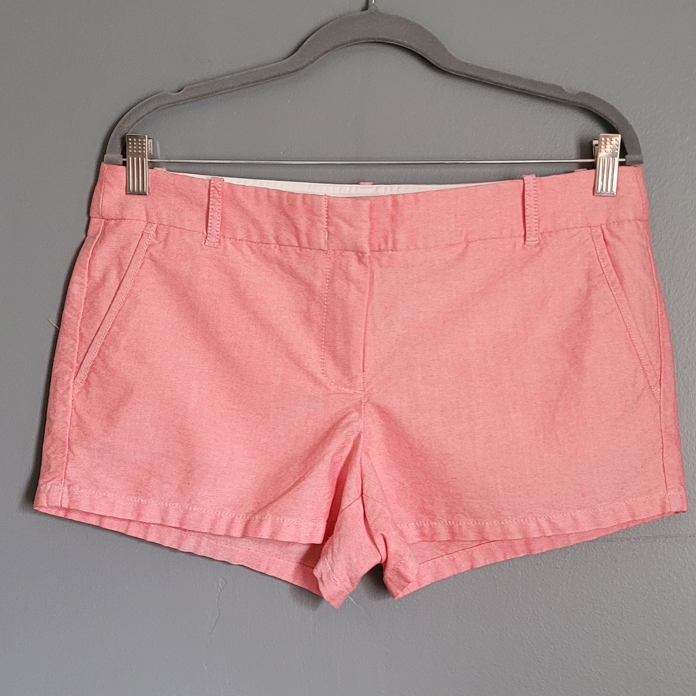 J. Crew Women's Pink 100% Cotton Shorts. Size 10